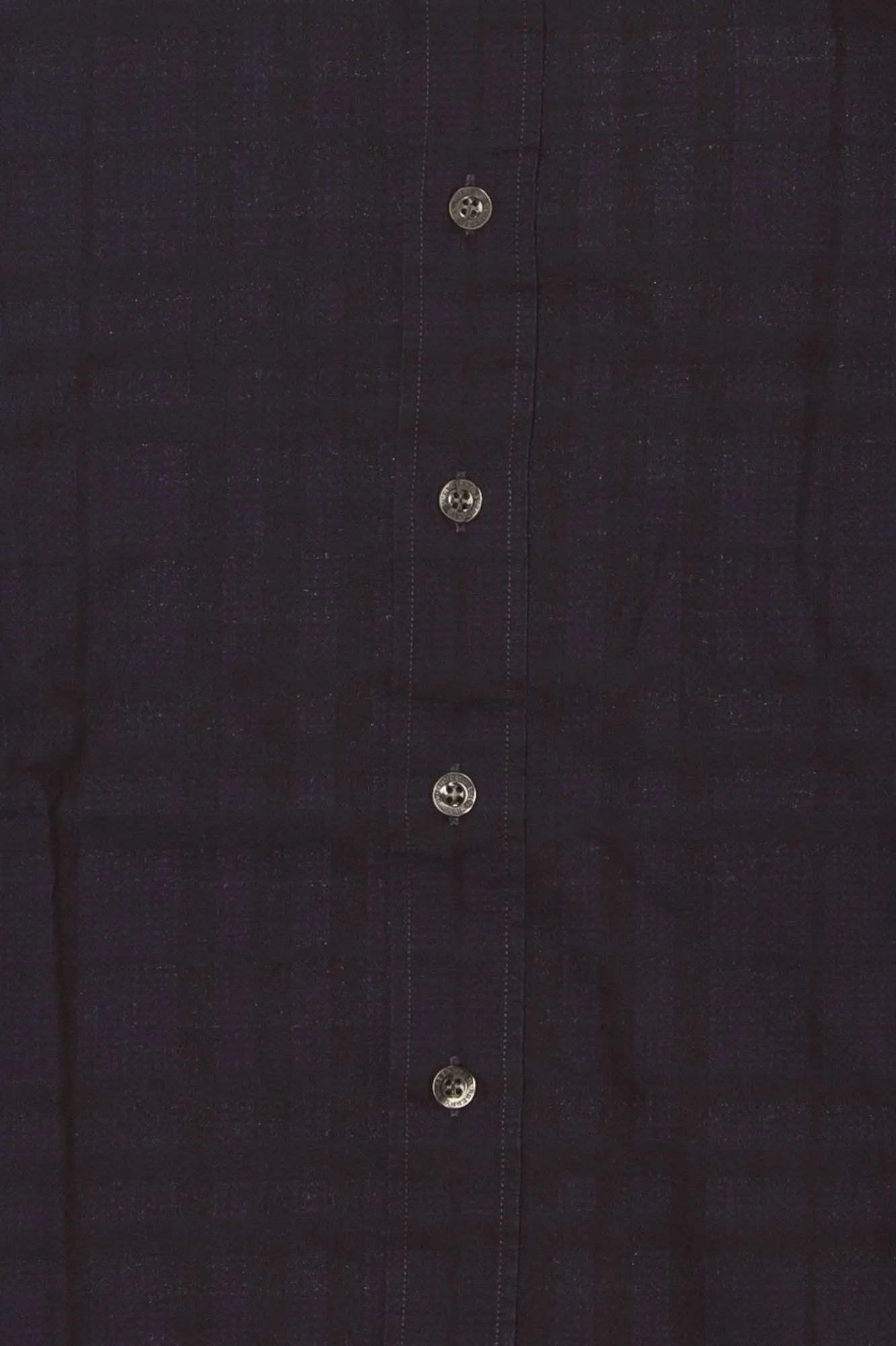 Burberry Brit - Dark Blue Checkered Long Sleeve Button Down -  Men's  size S