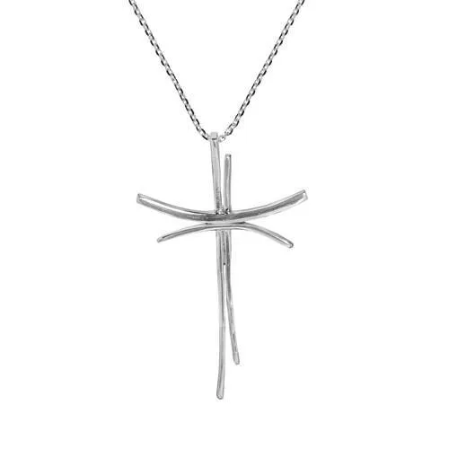 Conjoined Cross Silver Pendant