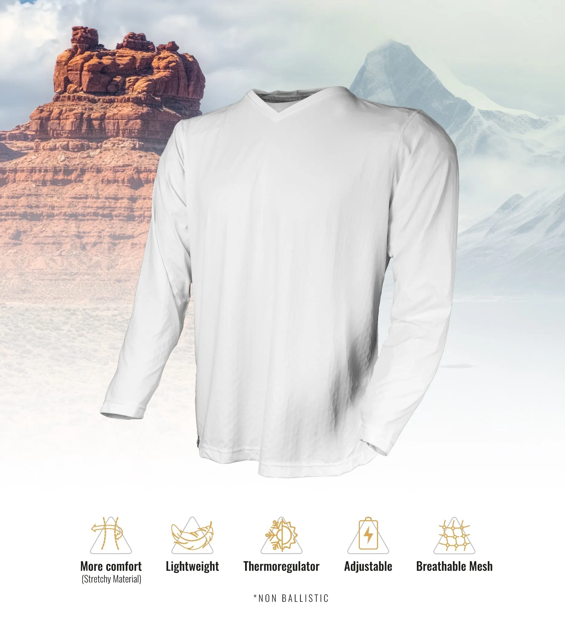 Cool T-Shirt (V/neck-L/sleeve)