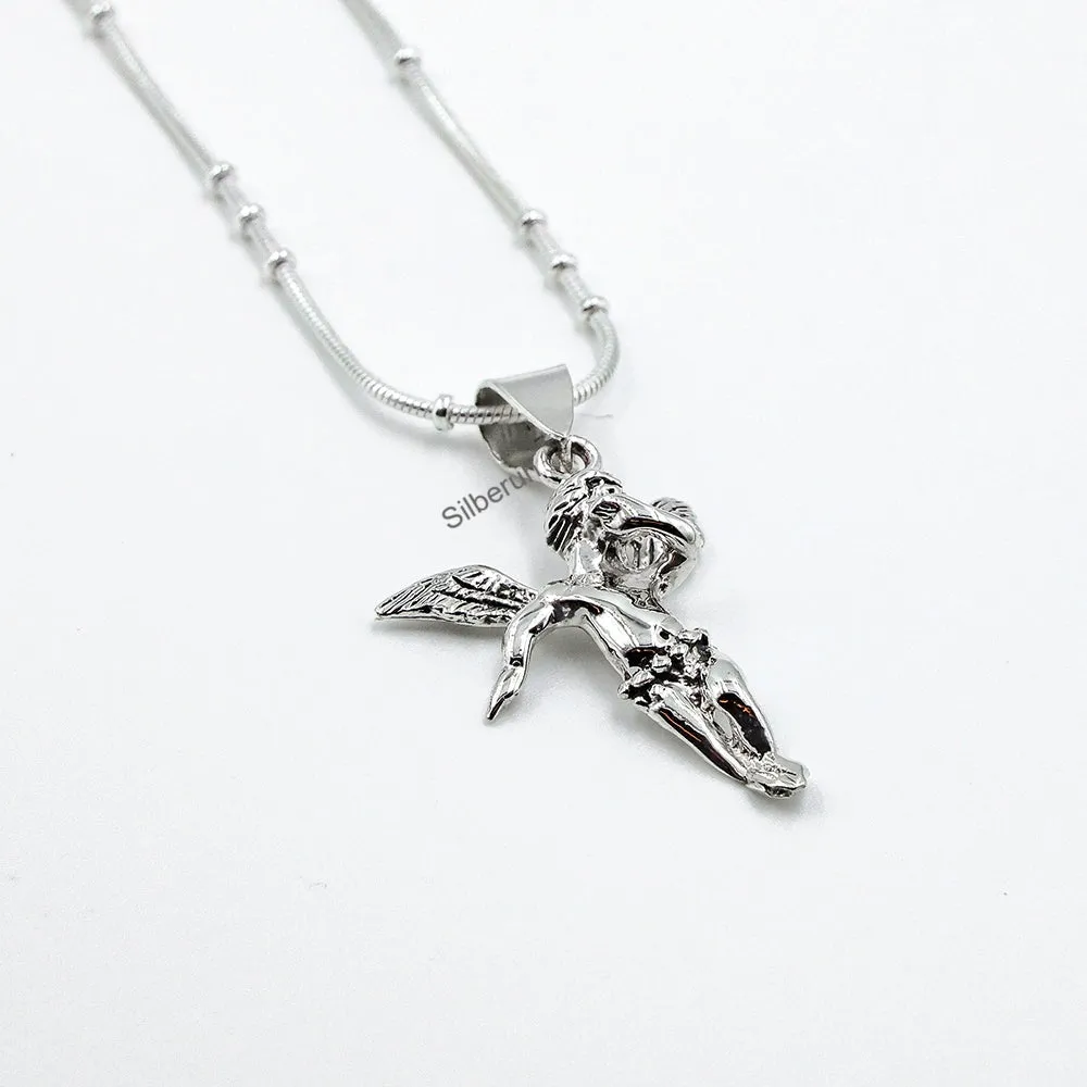 Cupid Silver Pendant
