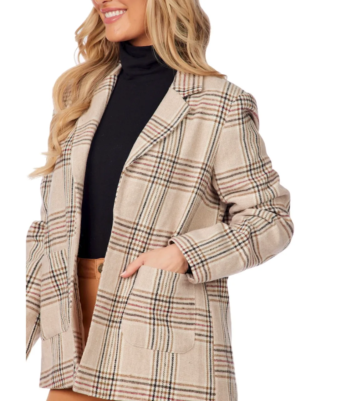 HOUNDSTOOTH BYNES BLAZER BY MUD PIE