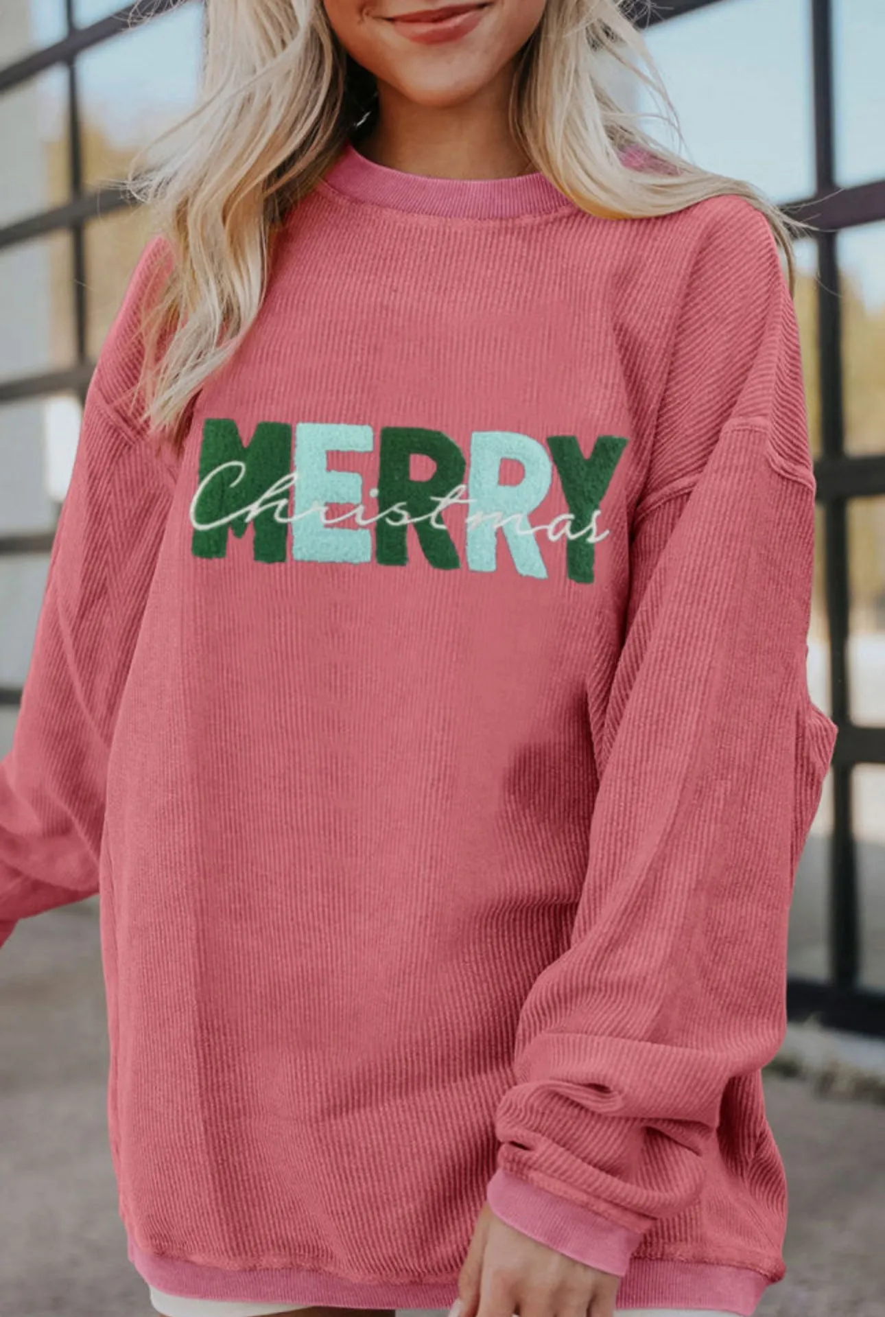 Merry Christmas Corded Top