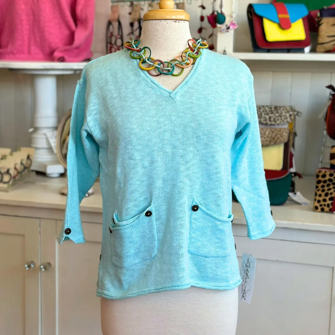 Raglan 2 Pocket Sweater