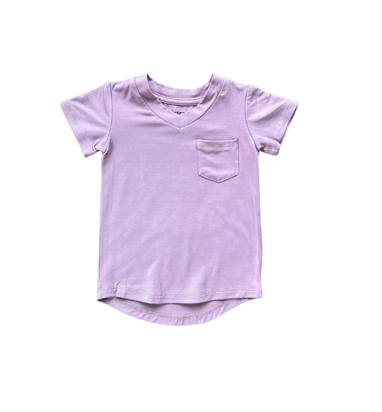V-Neck Pocket Tee - Thistle