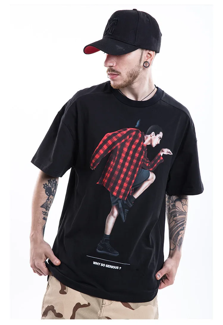 Why So Serious? Short Sleeve Oversized T-Shirt