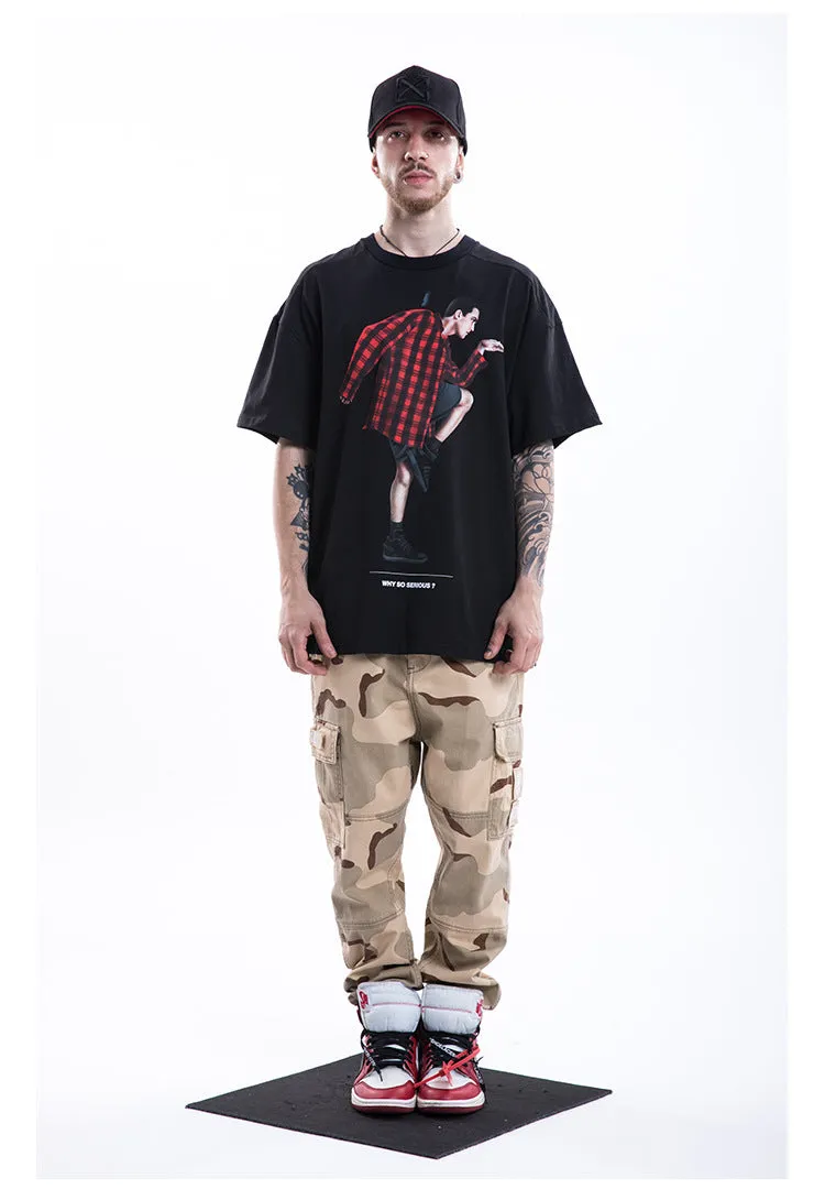Why So Serious? Short Sleeve Oversized T-Shirt